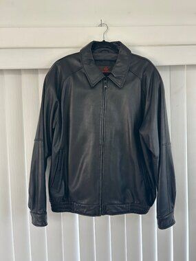 DANIER Vintage Leather Bomber Jacket - L
